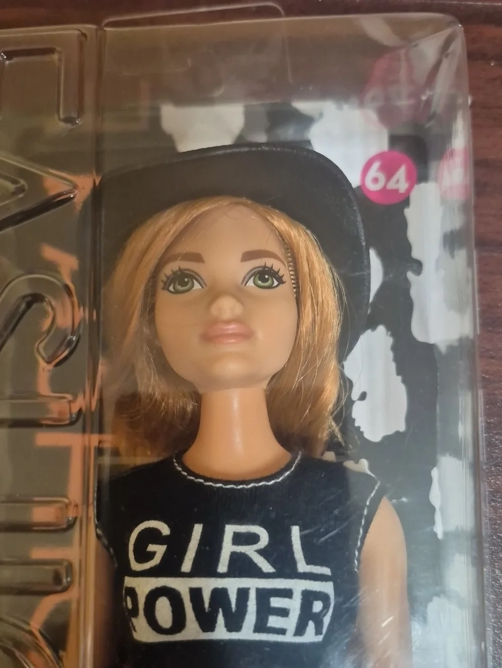 Nes And Sealed Barbie Fashionistas Orange Leopard Dress Doll with Black Top